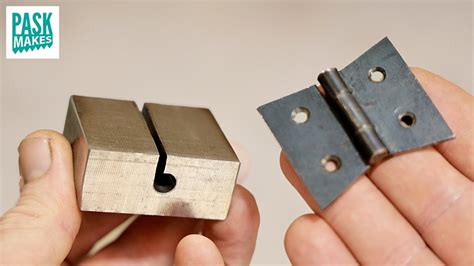 how to make a hinge from sheet metal|diy tinkering hinges.